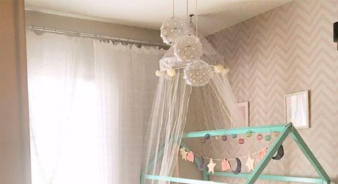 Quarto pequeno com cama montessoriana casinha