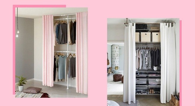 Quarto sem armário: 7 ideias para organizar as roupas gastando pouco