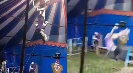 Artista sofreu apenas escoriações
