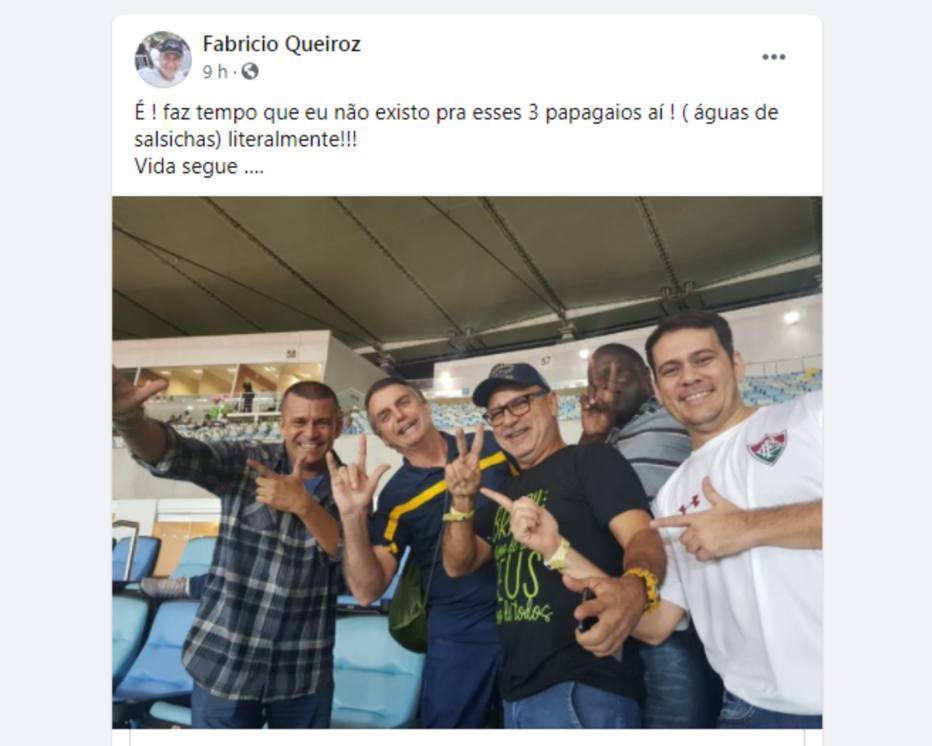 Queiroz posta foto ao lado do presidente
