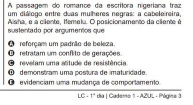 Inep corrige gabarito após acusações de racismo em respostas