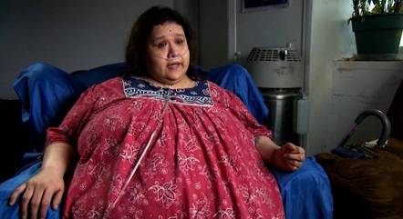 Olívia chegou a pesar 262  kg
