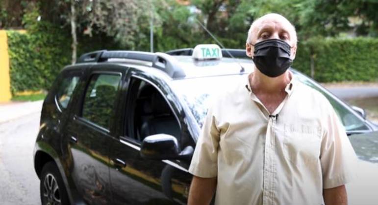 Rubens Viana de Salles, 57 anos, há 15 é taxista em São Paulo