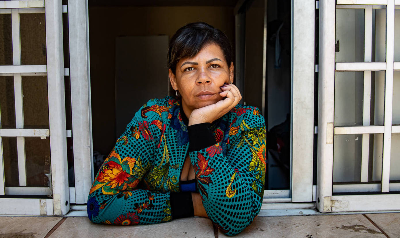 Rosa Souza, mãe de três filhos que recebem o auxílio Bolsa Família do governo (Edu Garcia/R7 - 09.10.2023)