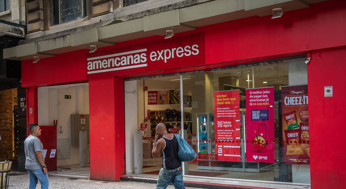 Unidade das Lojas Americanas no centro de São Paulo