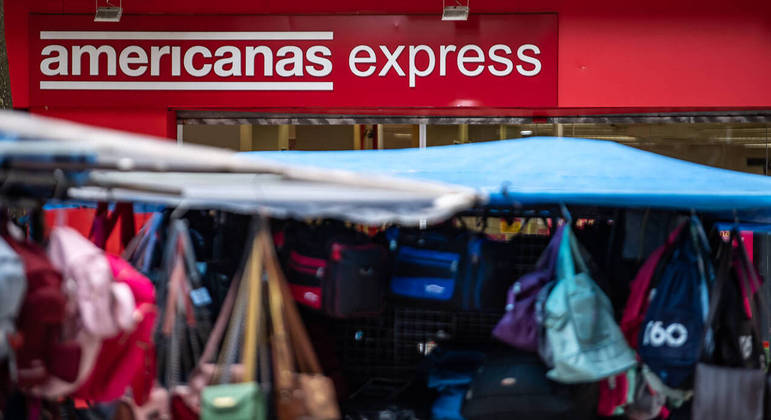 São Paulo, SP - 19.01.2023 -  Americanas entra com pedido de recuperação judiacial na Justiça. Fachada da Americans da rua Barão de Itapetininga, centro da ciade. Foto Edu Garcia/R7 