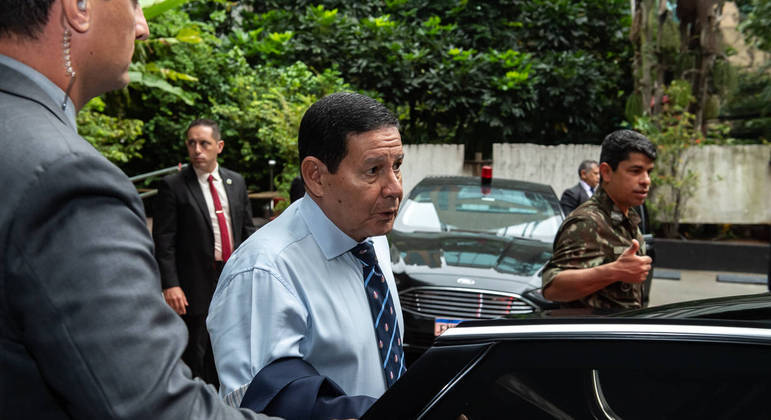 O vice-presidente Hamilton Mourão
