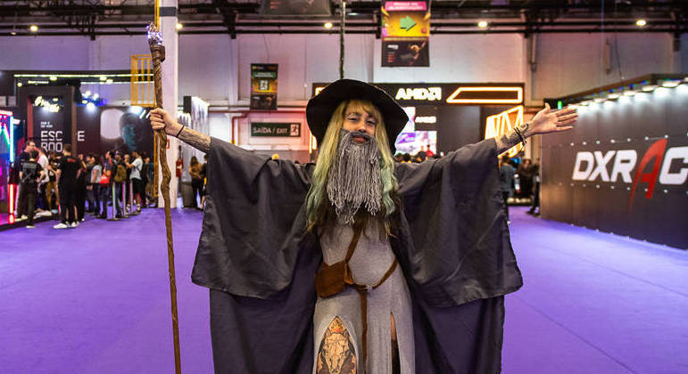 São Paulo, SP – 06.10.2022 – BGS22, Brasil Game Show -  BGS, maior evento para o mundo dos gamers no Expo Center Norte, produtos, acessórios, jogos, cosplayers e stands das mais importantes marcas dos nerds. Foto Edu Garcia/R7