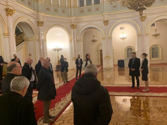 Presidente Jair Bolsonaro faz visita guiada ao Kremlin