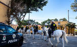 São Paulo, SP - 30.06.2023 - Cavalaria PM -   Treinamento de cavalos da Polícia Militar de São Paulo. Foto Edu Garcia/R7