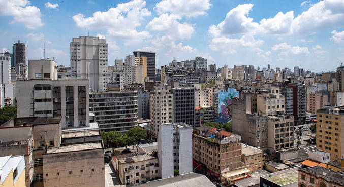 Edifícios do bairro Campos Elíseos, na região central da cidade de São Paulo