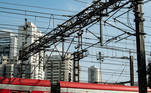 São Paulo, SP - 20.04.2022 -  Sistema de energia que movimentam os trens da linha 10, Turquesa da CPTM, próximo do terminal Barra Funda.   Foto Edu Garcia/R7