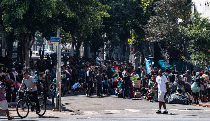 São Paulo, SP - 24.05.2022 - Cracolândia -  Viciados em drogas que estavam na praça Princesa Isabel  e foram retirados pela PM estão divididos entre as ruas Helvétia e Vitória, centro da cidade. Foto Edu Garcia/R7