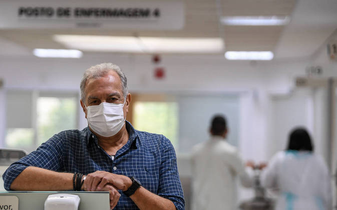 São Paulo, SP 26.04.2023 -  Tratamento Câncer, Hospital AC Camargo _  Eduardo Penteado Cirillo foi diagnosticado com câncer nos pulmóes e cérebro. Recebeu tratamento no Hospital AC Camargo e está curado. Foto Edu Garcia/R7