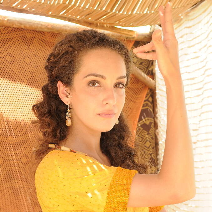 Bruna Pazinato estreou na TV como Receba, na novela ‘O Rico e Lázaro’