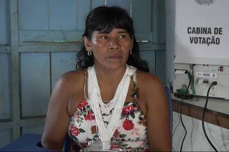 Marilene Rufino Reis foi mesária no 1º turno das eleições (Ciro Barros/Reprodução/RECORD)