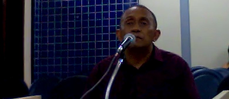 O policial Wilson Ramos do Nascimento afirmou ter sido ameaçado por Pietro Ladogana (Reprodução)