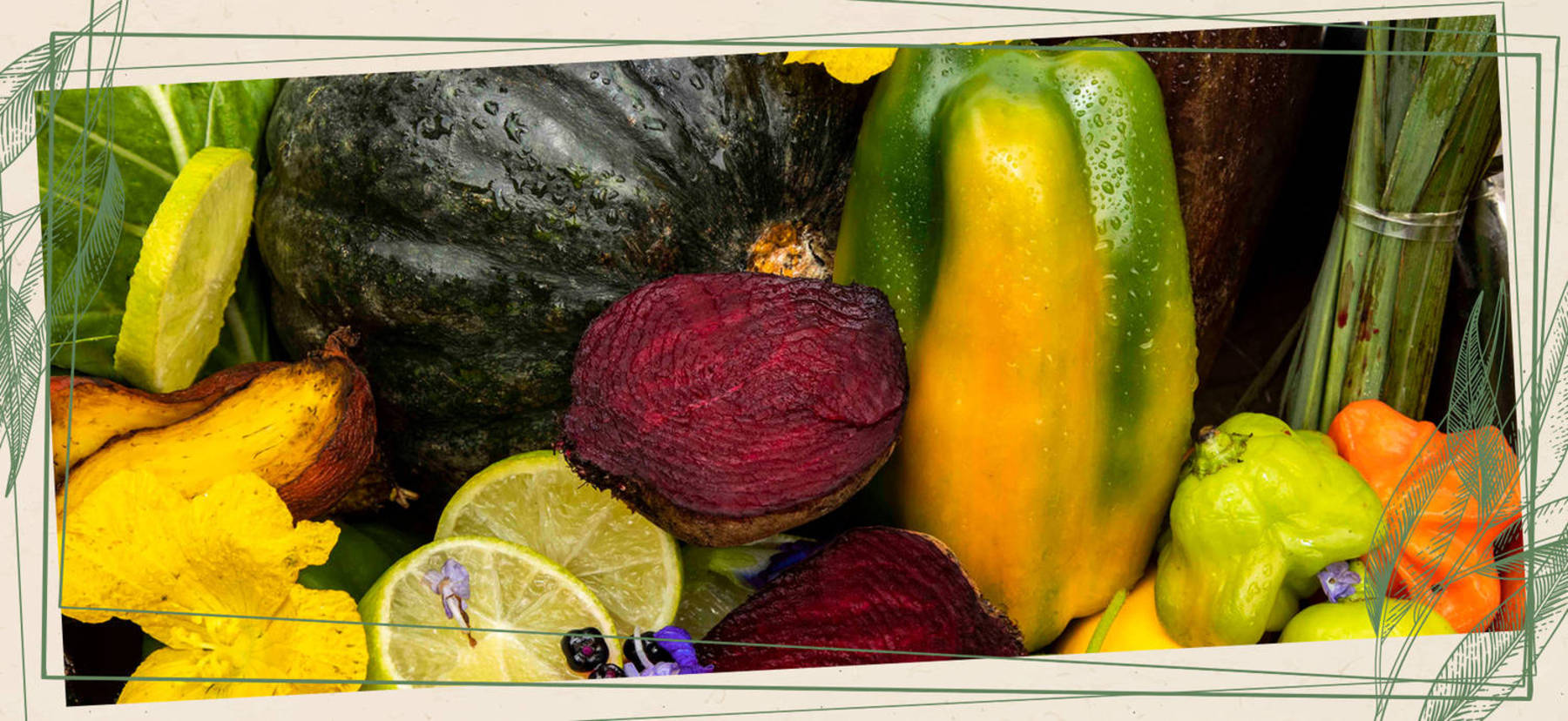 Verduras, legumes e frutas são parte fundamental da dieta vegetariana e vegana (Arte/ R7)