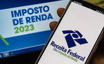 São Paulo, SP - 09.03.2023 - Aplicativo do imposto de renda no celular para declaração de renda 2023. Foto Edu Garcia/R7