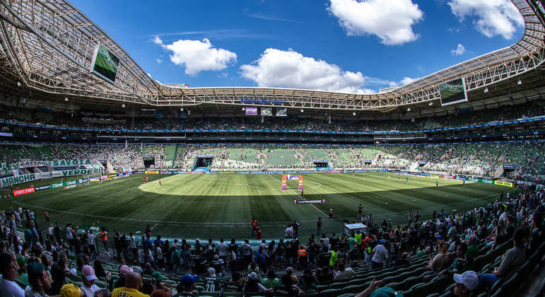 Allianz Parque antes de Palmeiras x São Paulo