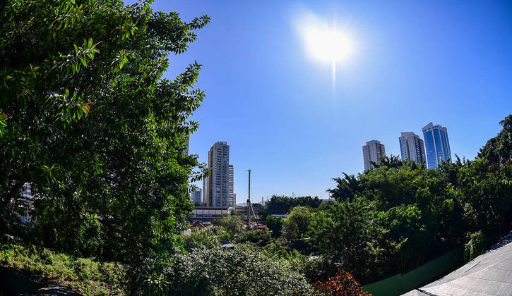São Paulo, SP - 16.05.2023 _ Playcenter _  Terrenos arborizados occupam o local onde existia o parque de diversões Playcenter, entre os viadutos do Limão e Casa Verde. Foto Edu Garcia/R7