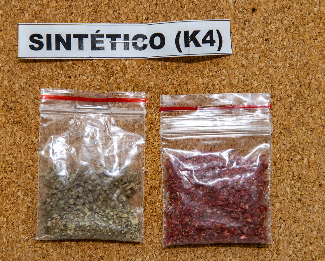Drogas K foram encontradas pela polícia misturadas a ervas