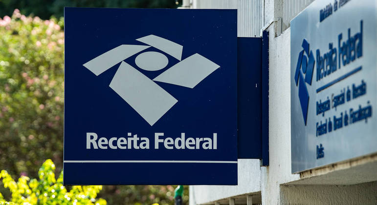 Logotipo da Delegacia da Receita Federal, em São Paulo