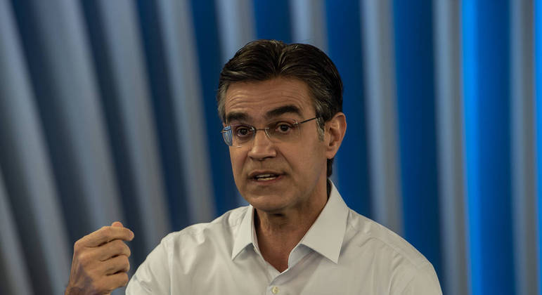 O governador de São Paulo e candidato à reeleição, Rodrigo Garcia (PSDB)