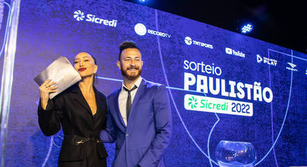 Sabrina Sato e Fred comandam ao vivo o sorteio dos grupos do Paulistão 2022