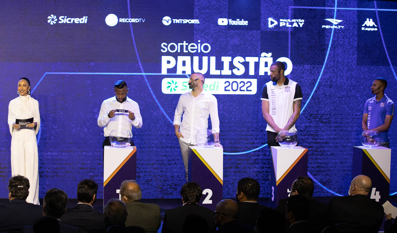 Definidos os grupos do Campeonato Paulista de 2022, que será transmitido  pela Record TV