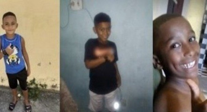 Lucas, Alexandre e Fernando estão desaparecidos desde 27 de dezembro de 2020