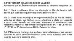 Crivella sanciona lei que reduz de 65 para 60 idade de idoso no Rio