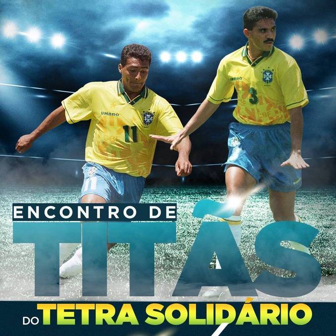 Partida solidária tem apoio do governo do Rio e transmissão exclusiva da Record TV Rio
