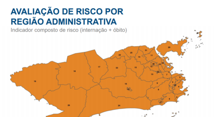 Rio segue com classificação de alto risco em todas as regiões