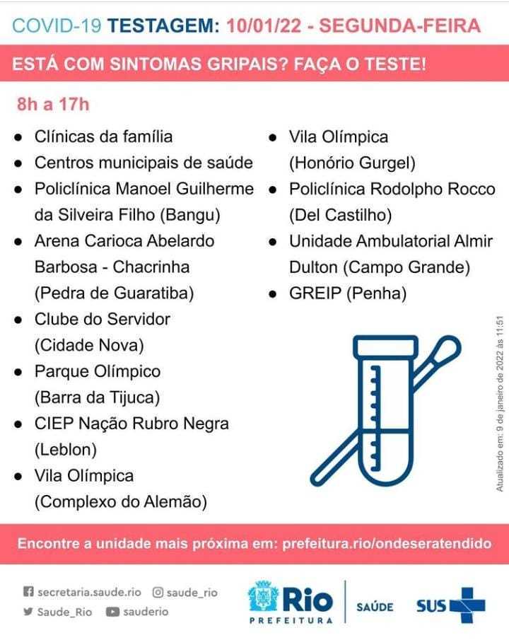Rio abre mais pontos de testagem de Covid-19 após aumento de casos e procura