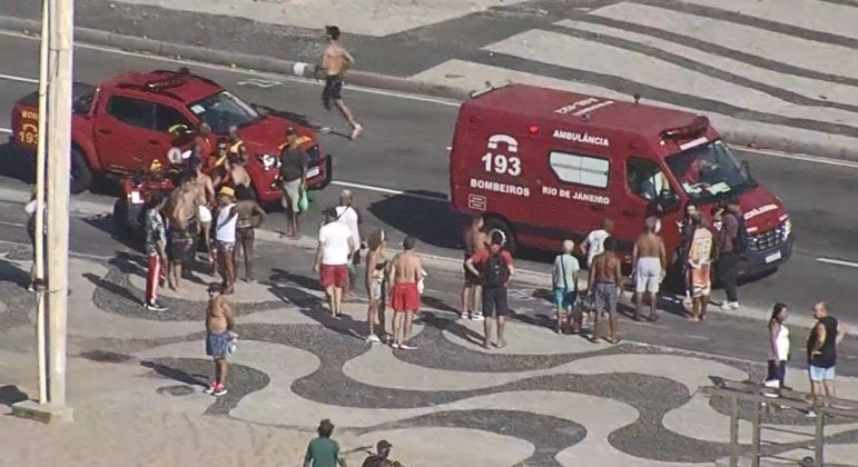 Turista morreu após se afogar na praia de Copacaba