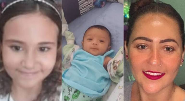 Maria Eduarda, Matheus e Andréa foram encontrados mortos no apartamento onde moravam