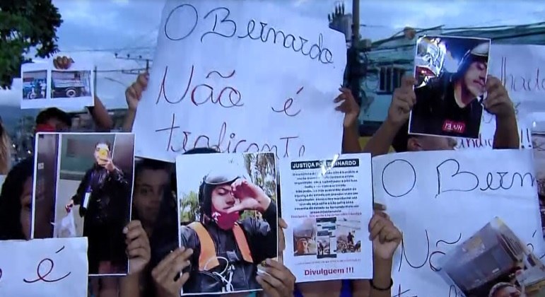 Protesto pediu liberdade para motorista de caminhão