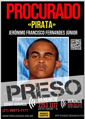 Pirata não respeitou ordem de parada
