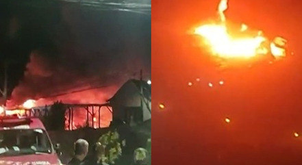 Veículos foram destruídos na terça-feira (9)
