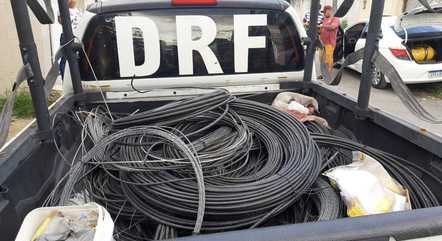 DRF recuperou mais de 2 km de cabos de fibra ótica