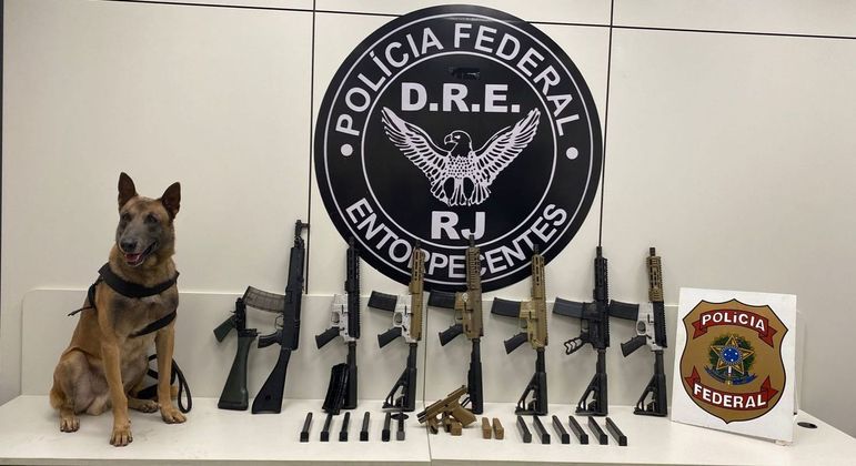 Armas foram apreendidas na rodovia Presidente Dutra
