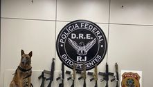 Homem é preso com 7 fuzis, pistola e carregadores no Rio