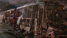 Estação Mato Alto do BRT pega fogo após incêndio em ônibus 
