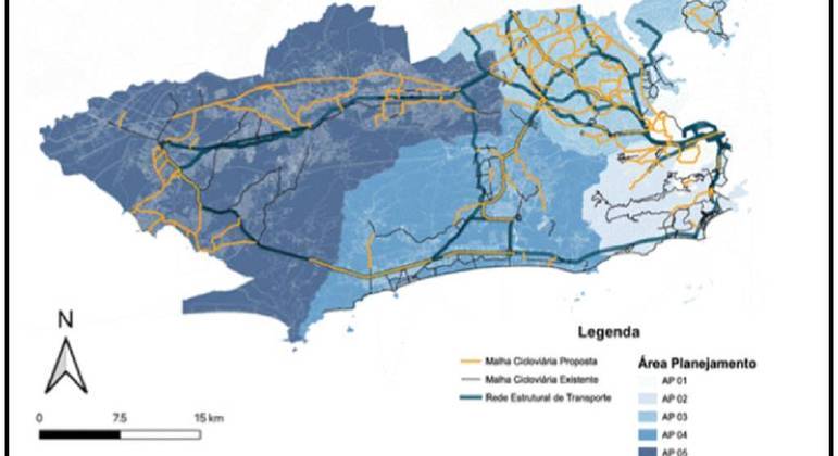 Plano prevê criação de ciclovias interligando diferentes zonas da cidade
