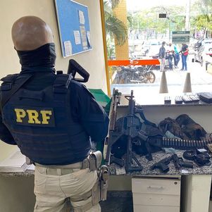 PF apreende armas e granadas na via Dutra