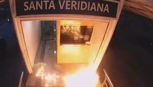 Prefeito publica vídeo de suspeitos ateando fogo em estação do BRT durante ataque da milícia no Rio