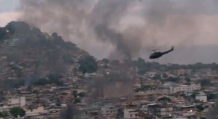 Helicóptero da Polícia Civil é utilizado na megaoperação