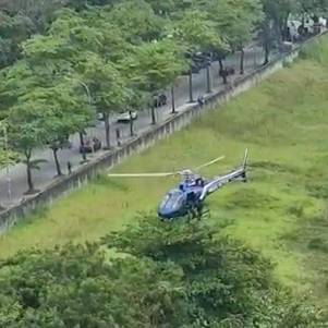 PM utilizou helicóptero 
