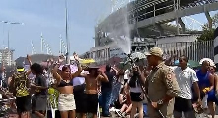 Termômetro marcou 38,2 °C no Engenhão